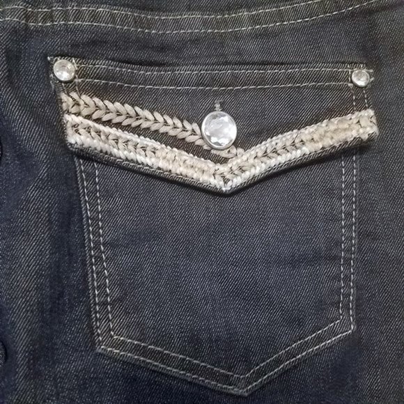 PBX Basics Womens Jeans Dark Wash Bootcut - Picture 4 of 7